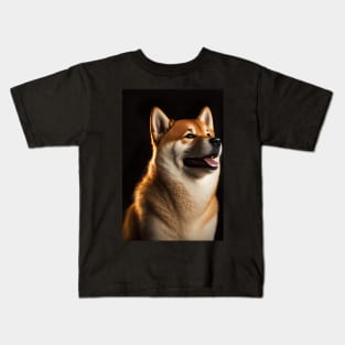 Happy Shiba Inu Dog Kids T-Shirt